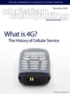 The cover of an issue of Business Reform magazine. The cover story was "What is 4G?" which Russ had written.