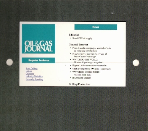 OGJ Online Regular Features