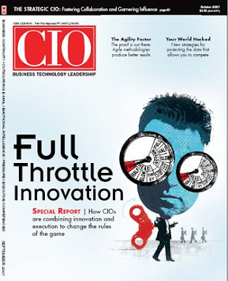 The cover of an issue of CIO magazine.