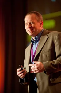 Russ speaking at the eComm conference.